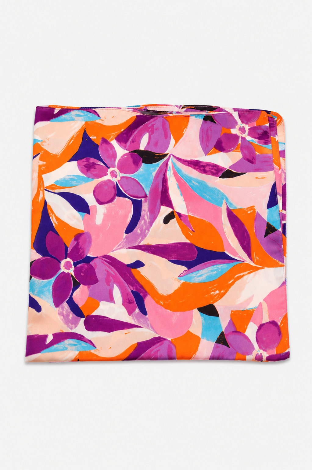 Pañuelo naranja y morado