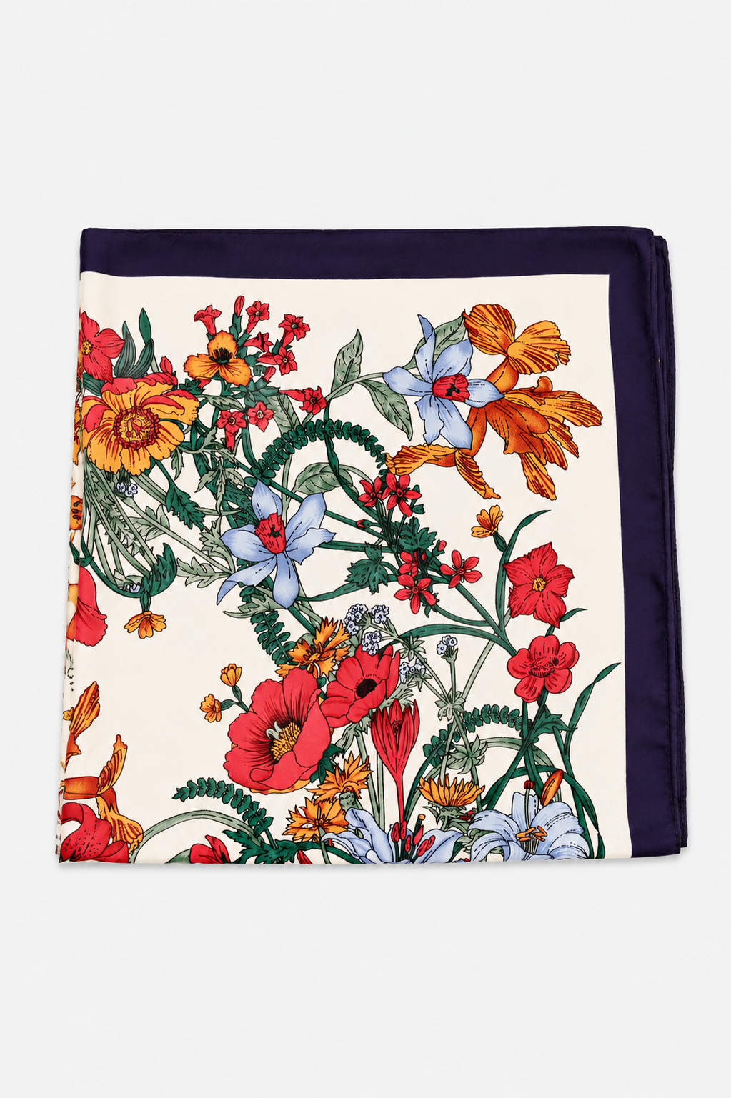 Pañuelo blanco floral