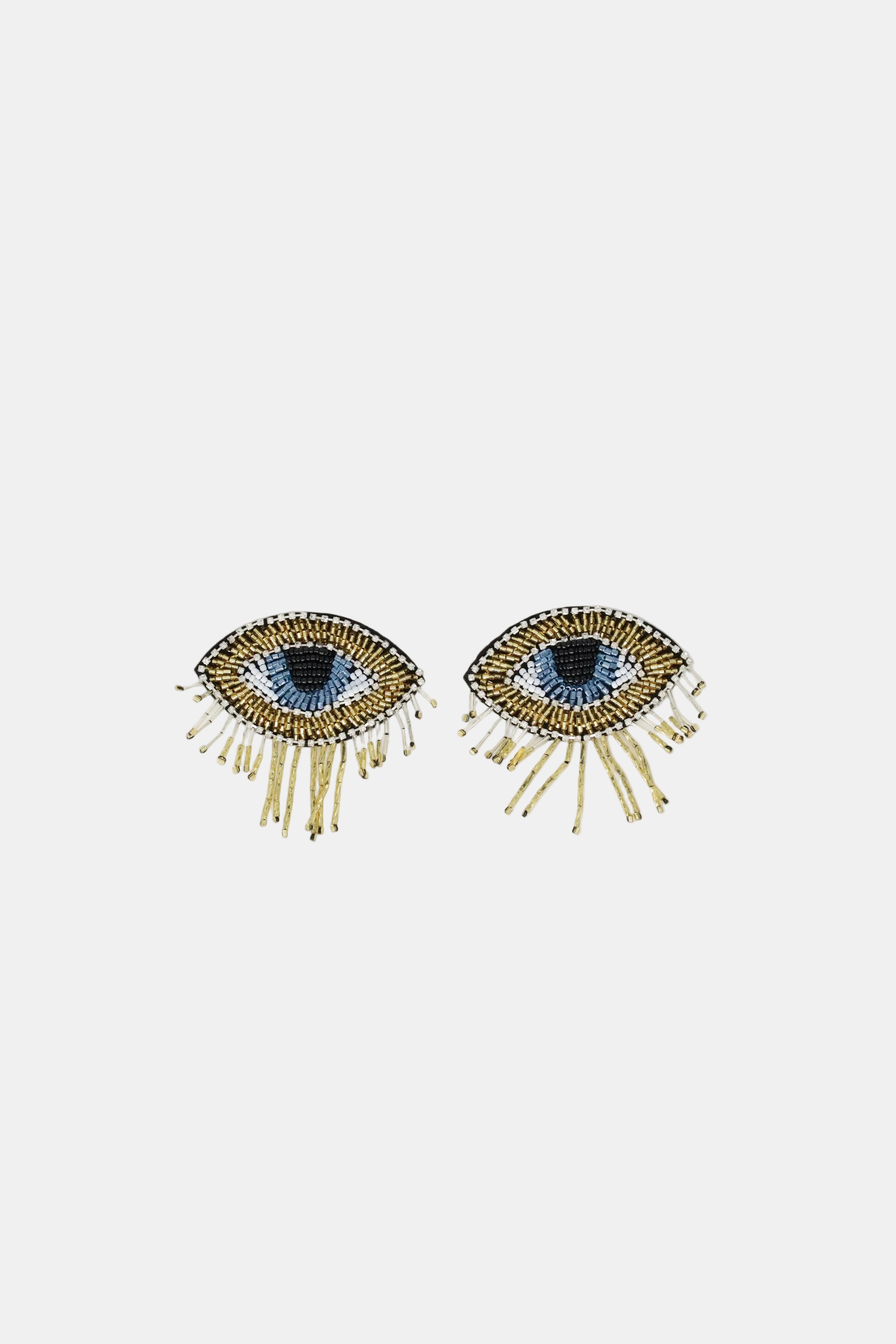 PARCHE OJO AZUL-ORO