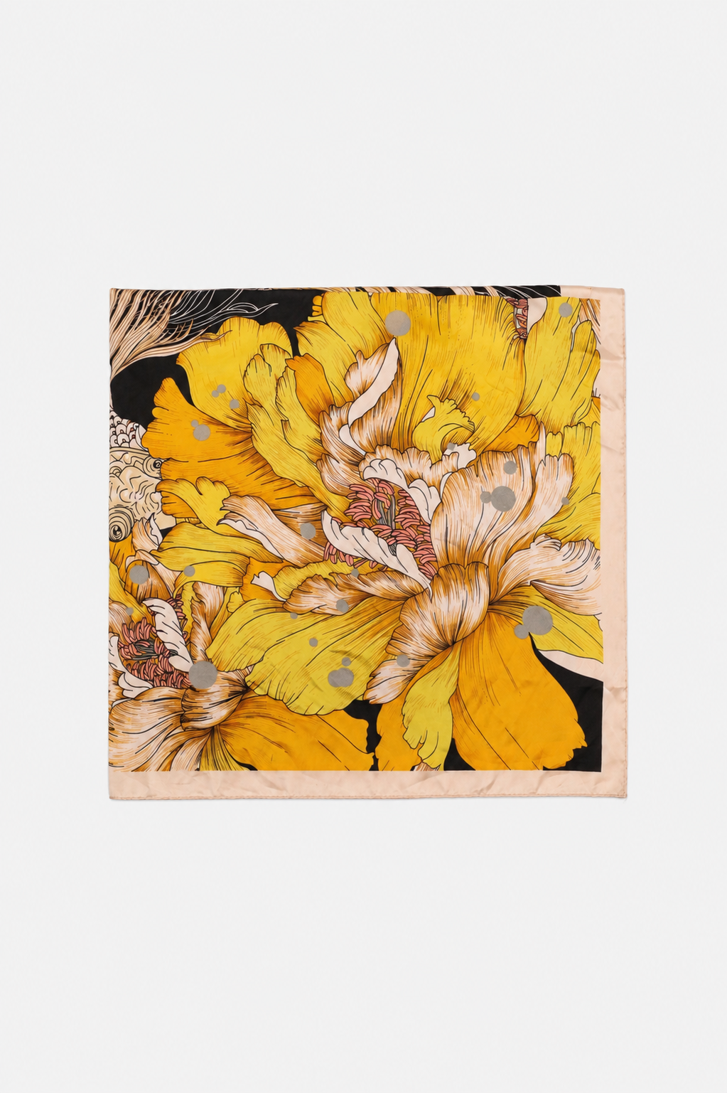 Pañuelo amarillo flores